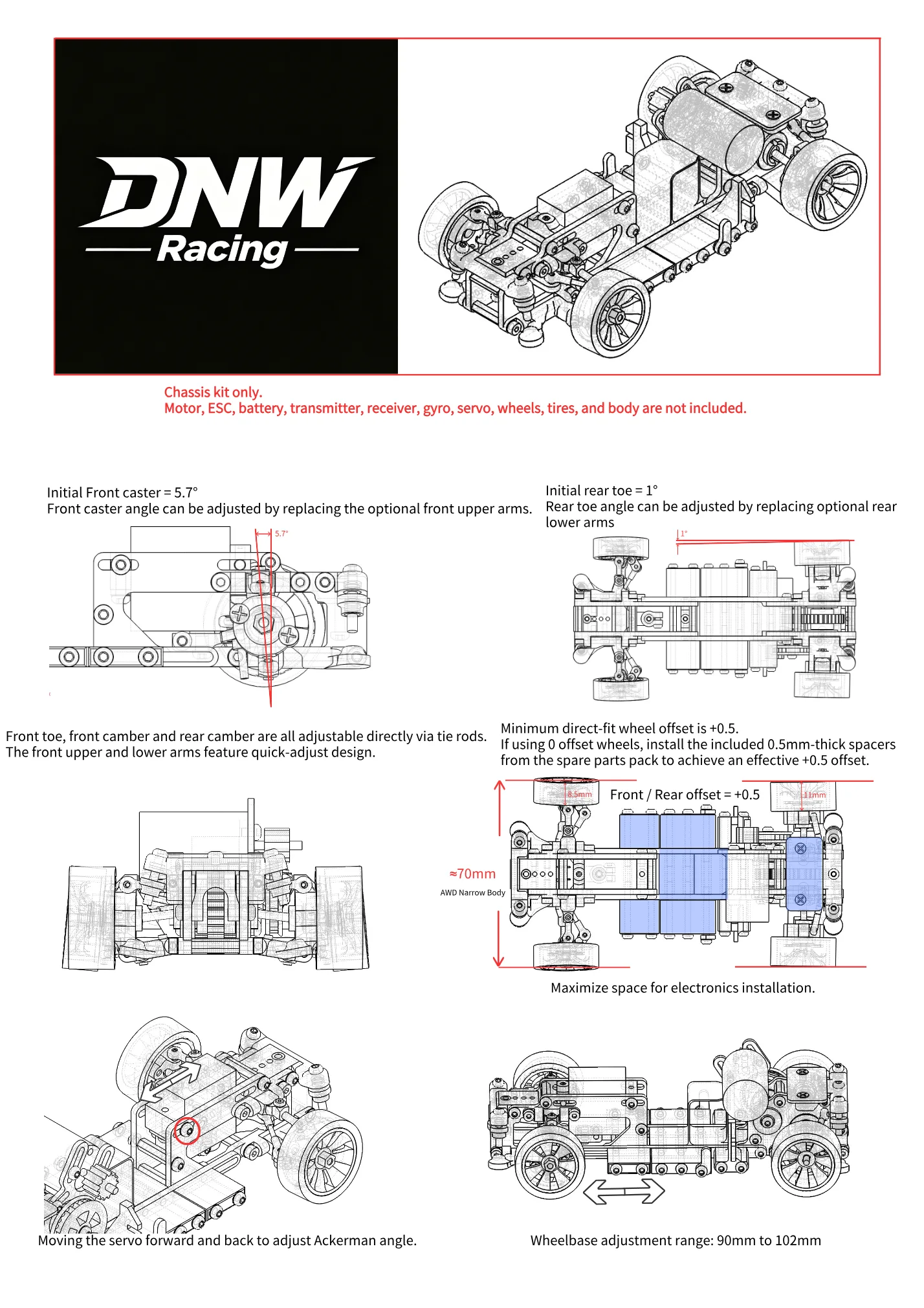 English instruction manual page 1